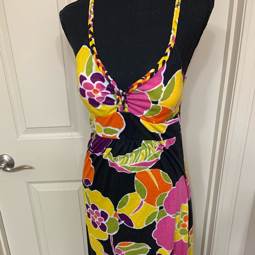 Floral print maxi dress